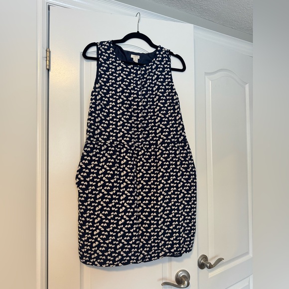 J. Crew Navy and Cream Dress - Picture 2 of 12